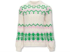 Kids ONLY striktrøje cloud dancer/bonbon/island